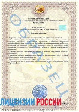 Образец сертификата соответствия (приложение) Георгиевск Сертификат ISO 27001